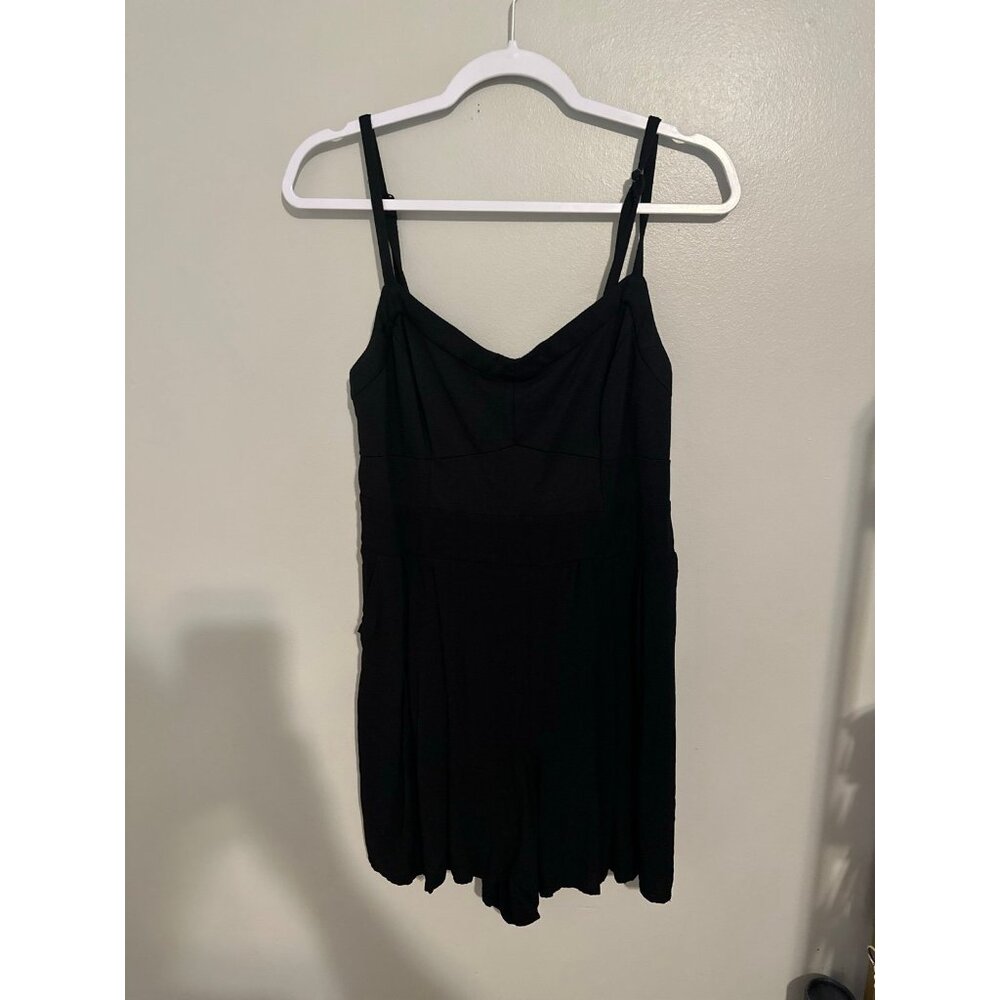 Torrid Black Ponte Bustier Romper Size 0 - Picture 4 of 7